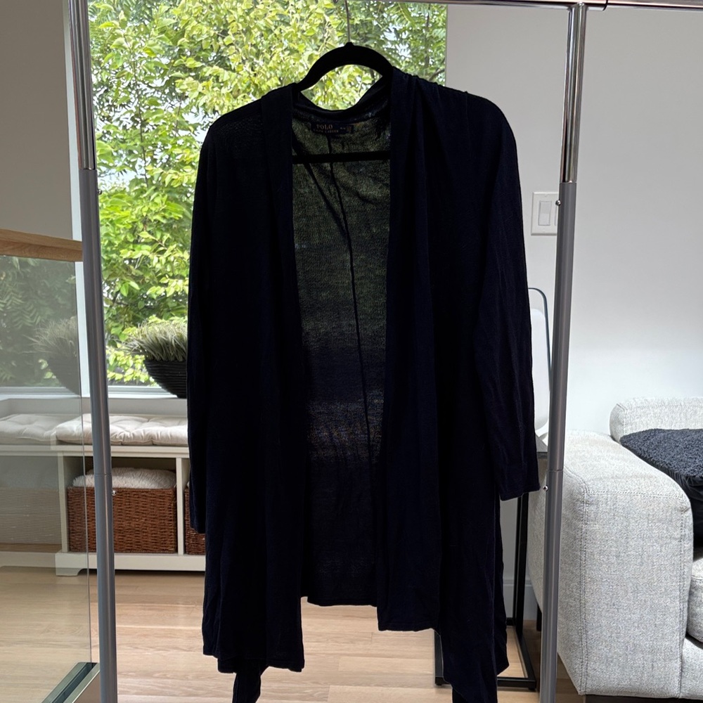 Elegant Navy Women's Cardigan/Shaw